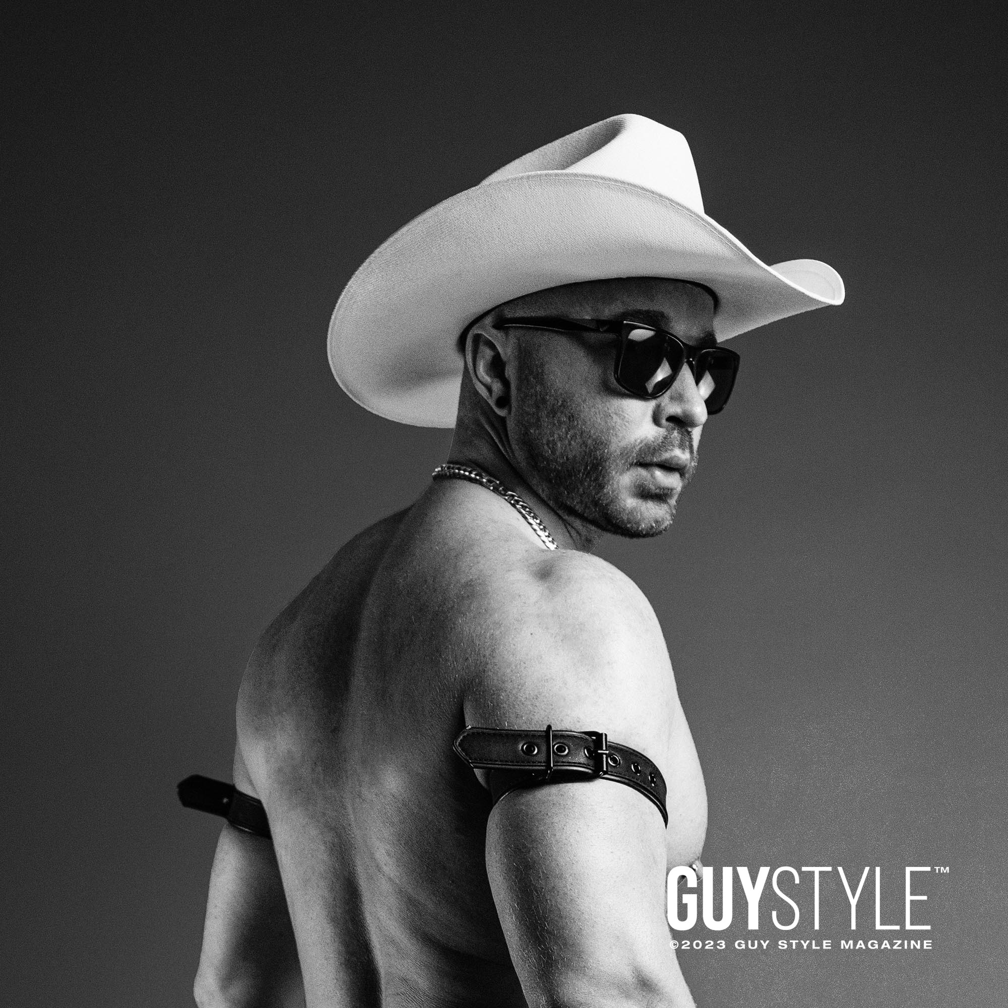Teal Temptation – NYC Male Boudoir Experience Photoshoot by Male Boudoir Photographer Maxwell Alexander Starring Cocky Cowboy