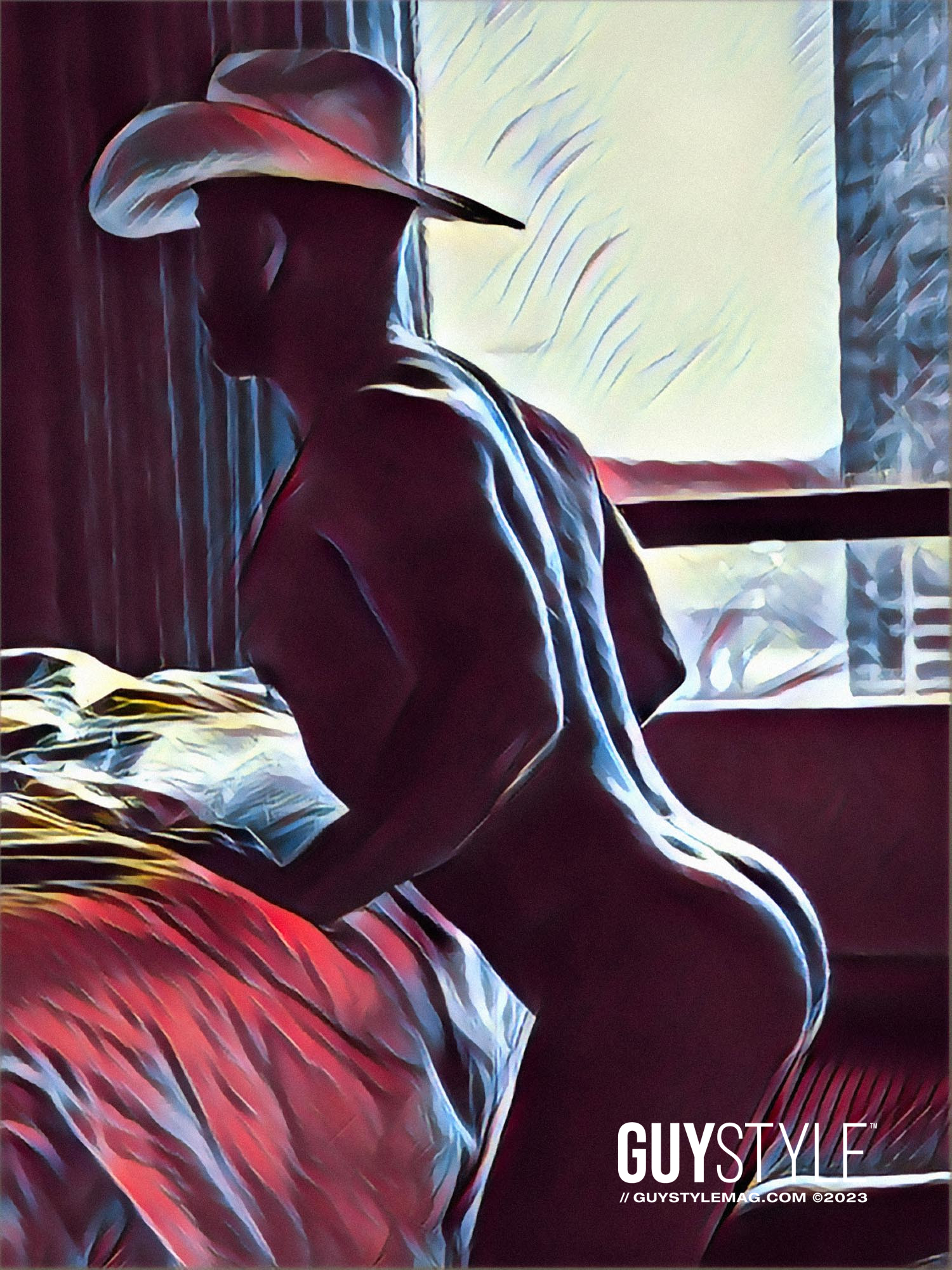 Fine Cock Art Drop – Homoerotic Art by Maxwell Alexander – Fine Art Prints – Gay Art Print