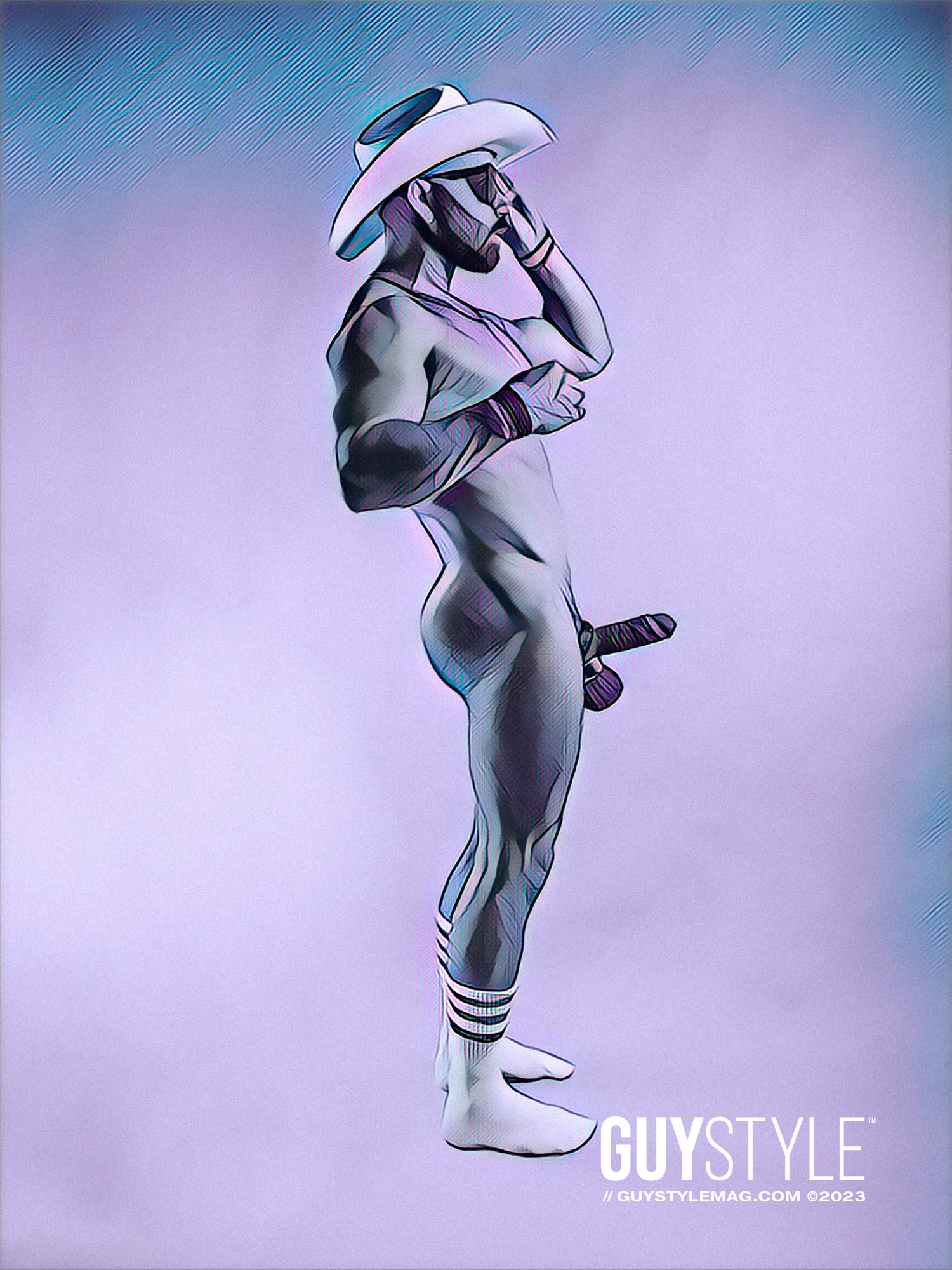 Discover The Vibrant World of Queer Homoerotic Art: Maxwell Alexander's Fresh Digital Art Drop – Presented by HARD NEW YORK Homoerotic Online Art Gallery